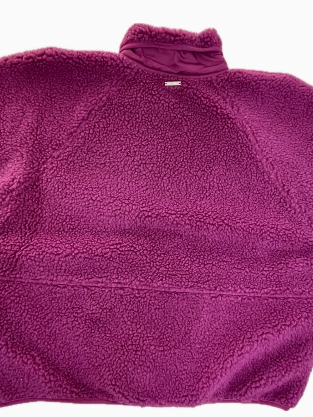 Andrew Marc Plush Sherpa Jacket in Vibrant Purple - Picture 4 of 12